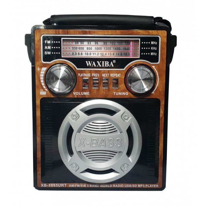 Radio Cu USB , Card Reader , FM, AM , SW , Lanterna LED , Acumulator Integrat , Culoare Lemn