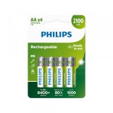 Baterie Reincarcabila Philips, AA / LR6, 2100mAh, Set 4 bucati Phil-R6B4A210/10