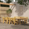 Set mobilier de exterior, 4 piese, lemn de pin tratat GartenMobel Dekor, vidaXL