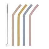 Set 4 paie de baut din silicon, cu perie de curatare, reutilizabile, 24+ luni, Reer 25092 Children SafetyCare