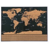 Cumpara ieftin Poster educational razuibil cu harta globului si steagurile lumii, editie pentru calatorii si explorare, 82 x 59 cm