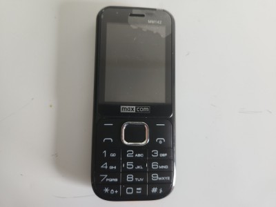 Telefon mobil Maxcom MM142 dual sim negru folosit impecabil foto