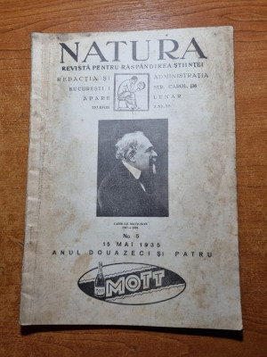 natura 15 mai 1935-aviatia sanitara,painea graha,.art. intre einstein si bergson foto