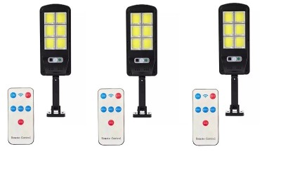 Комплект от 3 X 6COB 96 LED соларна лампа, светлинен сензор, сензор за движение, 3 режима на осветяване, включена монтажна скоба, дистанционно управле foto
