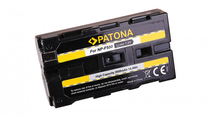 Baterie Sony NP-F500 NP-520 NP-F750 NP-F550 NP-530 NP-F330 1800mAh / 7.2V / 13Wh Li-Ion / baterie re&icirc;ncărcabilă - Patona