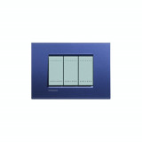 PLACA ORNAMENTALA, 3 MODULE, VIOLET, LIVING LIGHT, BTICINO