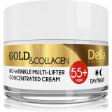 Delia Cosmetics Gold &amp; Collagen 55+ crema anti-rid cu efect lifting 50 ml