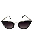 Ochelari de soare dama, UV400, Plastic, Negru, Oem