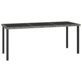 Gossi masa de gradina, gri, 180 x 70 x 73 cm, poliratan