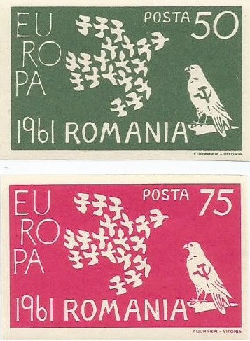 Spania/Romania, Exil romanesc., em. a XXV-a, Europa 1961, nedant., 1961, MNH