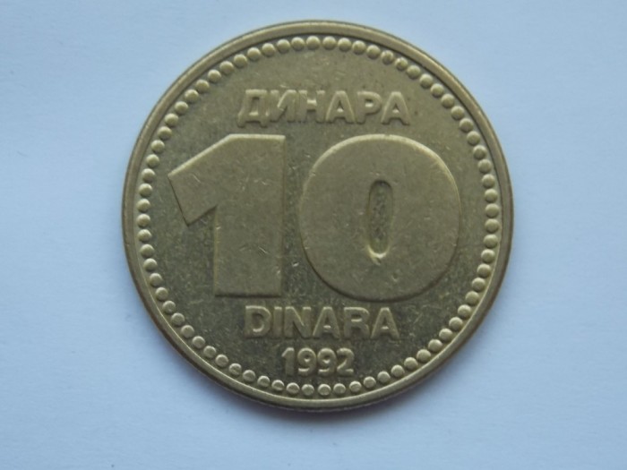 10 DINARA 1992 IUGOSLAVIA