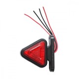 Lampa laterala gabarit triunghi LED 12-24V galben-rosu