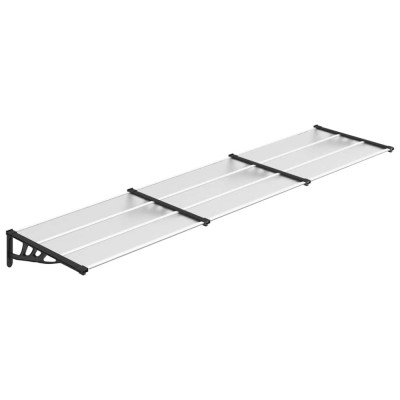 Copertina de usa, negru si transparent 358,5x90 cm policarbonat foto