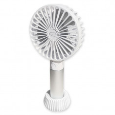 Ventilator compact Crocus Esperanza, 4 W, 1200 mAh, 3 nivele ventilatie, incarcare USB foto