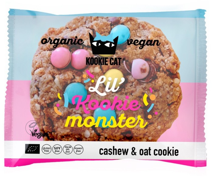 Cookie cu dropsuri de ciocolata colorate fara gluten bio 50g