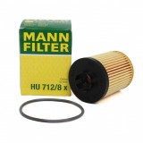 Filtru Ulei Mann Filter Opel Corsa D 2006-2014 HU712/8X, Mann-Filter