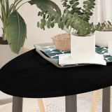 VidaXL Blat de masă maro &icirc;nchis 100x50x2 cm lemn masiv de stejar oval