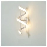 Cumpara ieftin Aplica LED, 15W, 800lm, spirala creativa, alb, lumina calda/neutra/rece