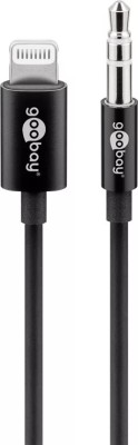 Cablu LIGHTNING audio - Jack 3.5 mm 1m Certificat Apple MFI Goobay foto