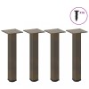 VidaXL Picioare pentru măsuță de cafea, 4 buc., oțel natural, 30-32 cm 4012451