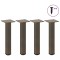vidaXL Picioare pentru măsuță de cafea, 4 buc., oțel natural, 30-32 cm 4012451