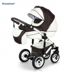 Krausman - Carucior 3 in 1 Sendo White-Brown foto