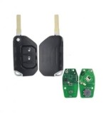 Cheie completa Topautochei&reg; compatibila Jeep Wrangler 2018+ Keyless, 2 butoane, PCF7939M / HITAG AES / 4A