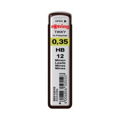 Mina Creion Mecanic Rotring Tikky 0.35 HB - Etui 12 Buc