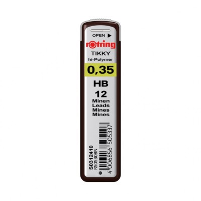 Mina Creion Mecanic Rotring Tikky 0.35 HB - Etui 12 Buc foto
