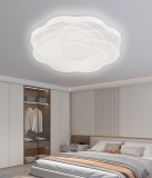 Plafoniera LED Floare 35 cm, 32W, 3 temperaturi de culoare, alb