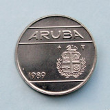 ARUBA - 25 Cents 1989, America Centrala si de Sud, Nichel