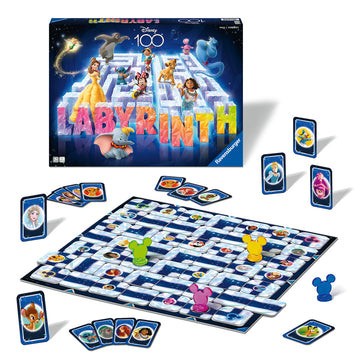 Labyrinth 100 de ani de Disney Ravensburger, joc labirint pentru copii cu caractere Disney de la 7 ani, multilingv incl. RO foto