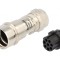 Conector circular mamă 8 PIN fără contacte pe cablu