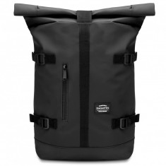 Rucsac de curierat – Rolltop, urban, de scoala, de dama, barbat, turistic, 46/62x40x15 cm, negru A4, Zagatto, ZG862