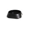 Castron, bol, pentru caine, pisica, suporti antiderapanti, PET reciclat, negru, marime M, 400 ml, 17.2x17.2x4.8 cm, Fiboo