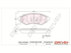Dr!ve+ DP1010.10.0051 set placute frana disc