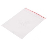 Pungă polietilenă cu fermoar 120x100mm 40um