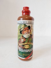 Sticla veche ceramica cu lichior de ierburi, Germania, vintage, Barwurz, Eugen Braun, Original Bayerwald, Deutsches Erzeugnis, plin, sigilat