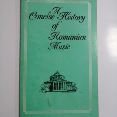 A CONCISE HISTORY OF ROMANIAN MUSIC - Viorel COSMA