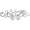 Set Oglinzi Design Modern, Vaxiuja, Oglinzi Decorative Acrilice Cristal, Diamant, 23 bucati/set, 3D, DIY, Argint