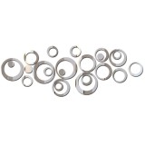 Set Oglinzi Design Modern, Vaxiuja, Oglinzi Decorative Acrilice Cristal, Diamant, 23 bucati/set, 3D, DIY, Argint