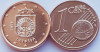 01B13 Letonia 1 euro cent 2014 km 150 UNC, Europa