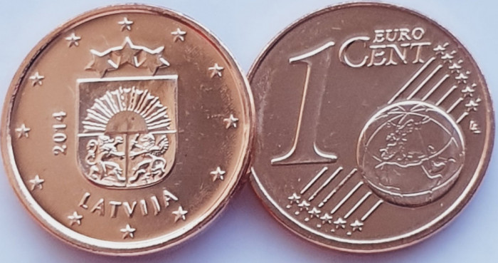 01B13 Letonia 1 euro cent 2014 km 150 UNC