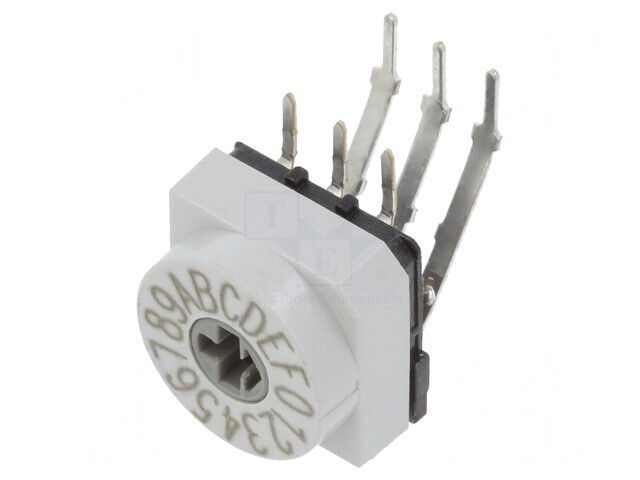 &Icirc;ntrerupător Codificare HEX/BCD 16 Poz THT 80m&Omega;