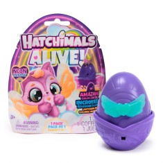 Figurina surpriza, Hatchimal, Alive Neon Rainbow, 6072752