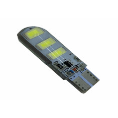 T10-G6-W FLASH - LED auto T10 5730 6 SMD 12V silicon cu mod flash si mod static