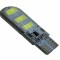 T10-G6-W FLASH - LED auto T10 5730 6 SMD 12V silicon cu mod flash si mod static