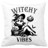 Perna decor Halloween 40x40 cm cu imprimeu spooky