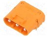 Conector alimentare DC, 1kV, 3 pini, seria LC, {{Dimensiune pin}}. AMASS - LCC30PW-M