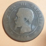Franta 10 centimes 1856 A Napoleon III